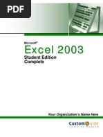 Download Custom Guide Microsoft Office Excel 2003 by dughail SN29395594 doc pdf