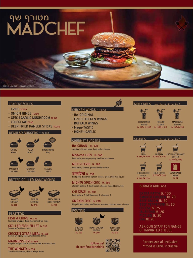 Madchef Menu | PDF