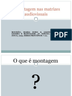 A Montagem Nas Matrizes Audiovisuais