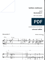 Stockhausen, K. - Klavierstücke V-X (No. 4) - Scores