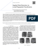 Fingerprint Singular Point Detection via Quantization and Fingerprint Classification