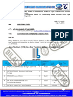 Bus Tie Duct (BTD) Bus Bar Trunking System - Rawalpindi CMH: Specialist in