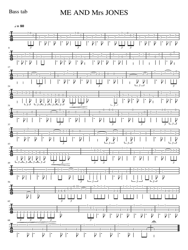 Guitar Chords Mr Jones