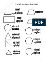 Two-Dimensional (2-D) Shapes