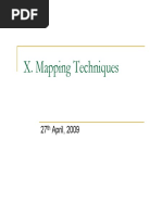 X. Mapping Techniques: 27 April, 2009