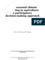 Using Seasonal Climate Forecasting in Agriculture: A Participatory Decision-Making Approach