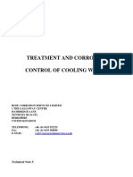 Treatment and Corrosion Control of Cooling Water