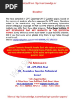 CPT Question Paper December 2015 With Answer CAknowledge