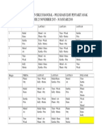 Jadwal Bangsal Otty