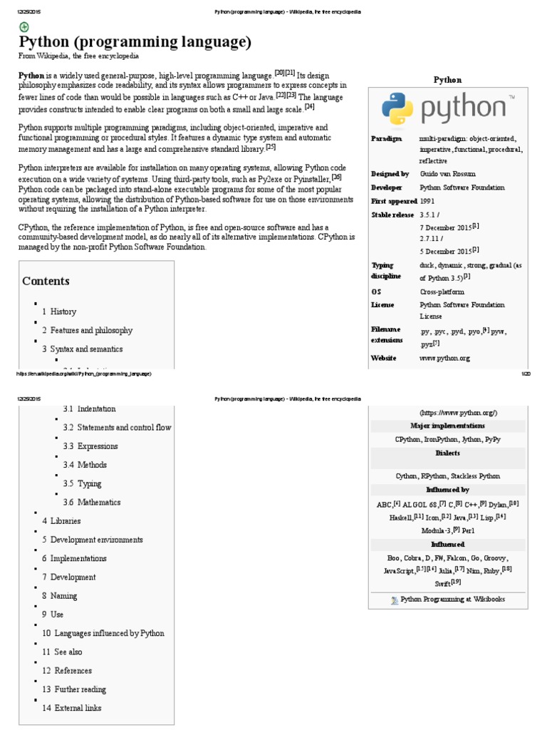 Python (Programming Language) | PDF | Python (Programming Language ...