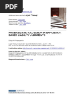 3 Probabilistic Causation in Efficiency-based Liability Judgments