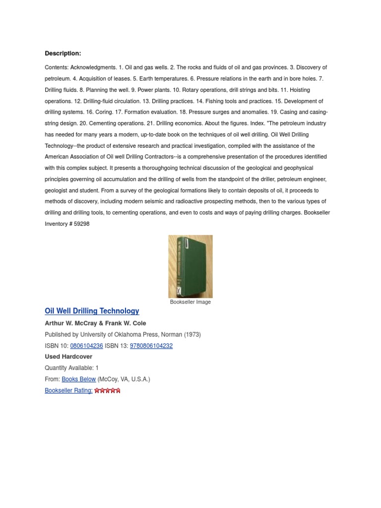 Comprehensive Guide to Oil Well Drilling | PDF | Technology & Engineering