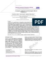 Regular: Evaluation of Analgesic, Antipyretic and Ulcerogenic Effect of Withaferin A