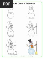 Learn to Draw a Snowman