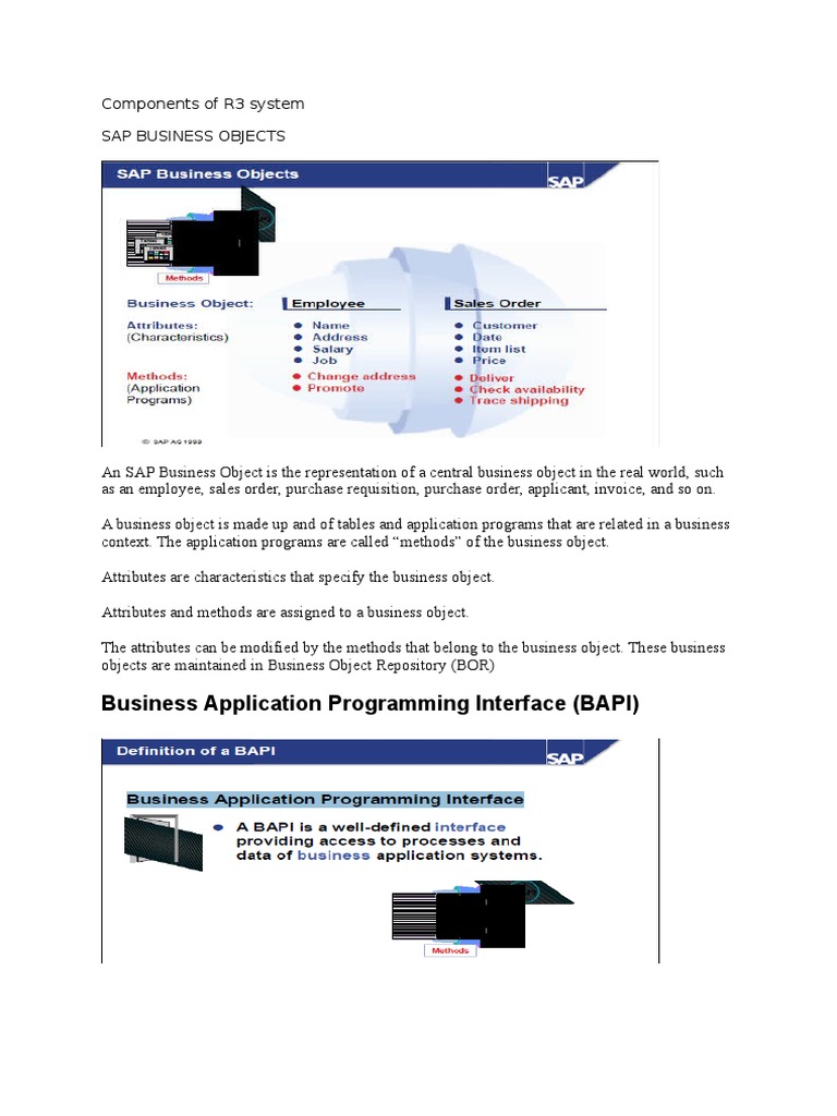SAP R3 System Components Explained | PDF