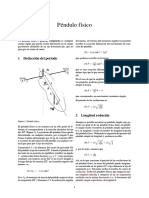 Péndulo físico: periodo y longitud reducida