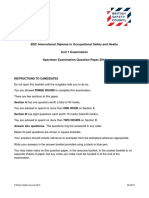 IDip Unit 1 Specimen Paper 2014