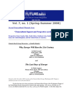 Vol. 7, No. 1 (Spring-Summer 2008) : Why Europe Will Run The 21st Century