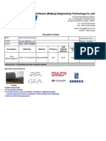 Hofmann (Beijing) Engineering Technology Co.,Ltd: Quotation Sheet