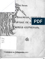 Rudolf Steiner-La Educacion A La Luz de La Antroposofia