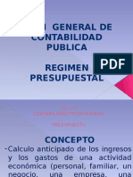 Regimen Contabilidad Presupuestal