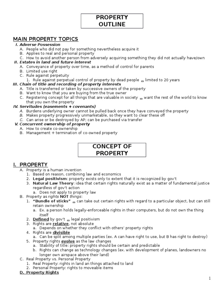 Property Bryant Spring 2013 | PDF | Fee Simple | Property