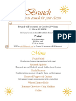 Brunch Menu