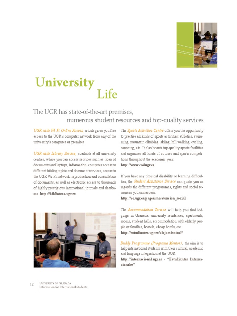 UGR Student Services and Resources Guide | PDF | Business | Computers