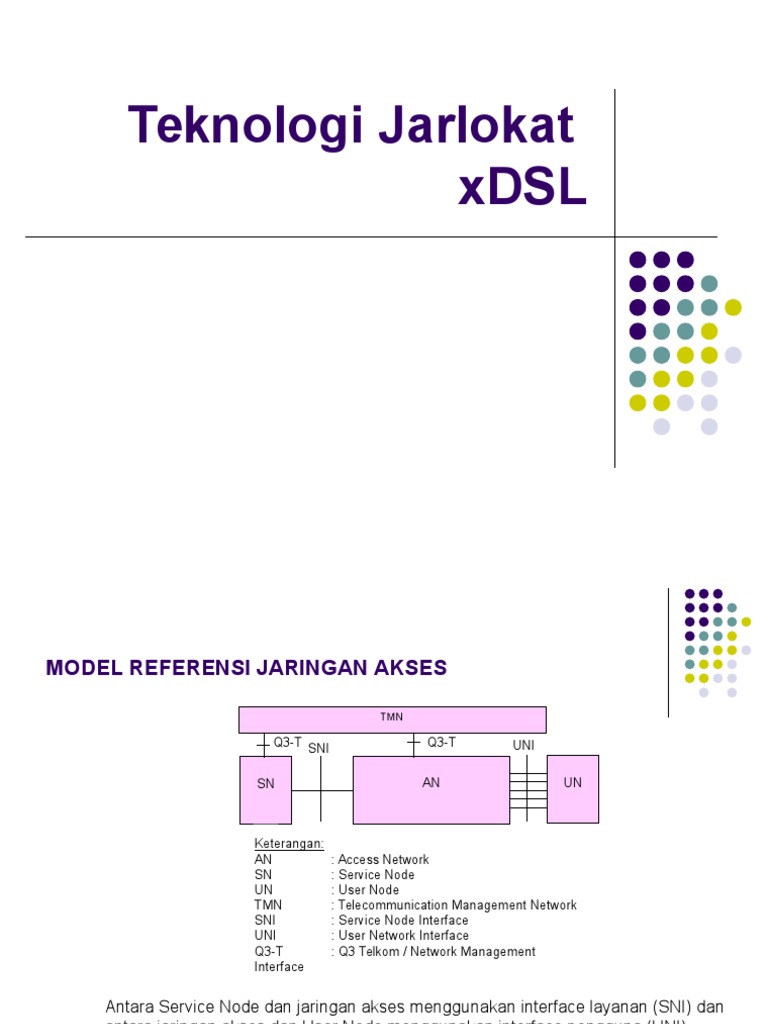Teknologi xDSL: Jaringan Akses Cepat | PDF