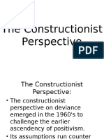 The Constructionist Perspective of Deviance