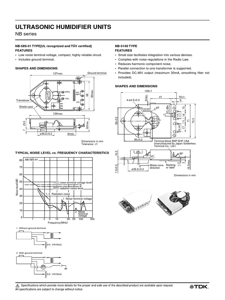 Humidifier Transducer Ultrasound Electrical Connector