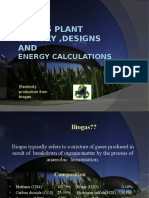 Biogas Plant Designs and Engery Calculations