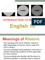 Introduction To Rhetoric