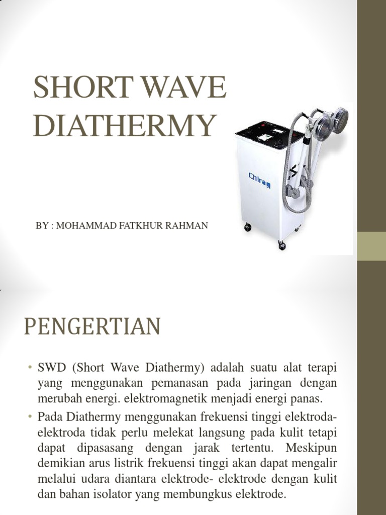 Short Wave Diathermy PDF