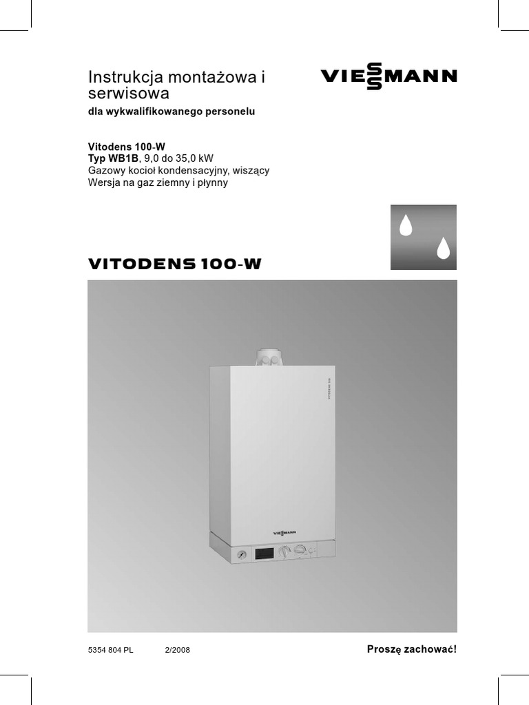 Viessmann Vitodens 100 W Instrukcja Serwisowa