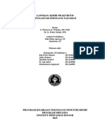 Laporan Praktikum Pengantar Fisiologi Tanaman Kelompok 4 Praktikum 1 PK TIB Prog Dip IPB 2015