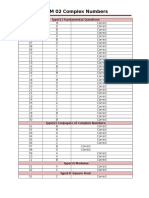 As M 02 Complex Numbers Attempt Sheet