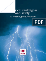 Indg372 - Electrical Switchgear and Safety a Concise Guide for Users