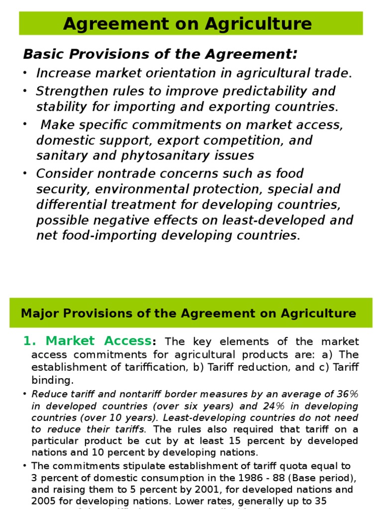 trips agreement on agriculture
