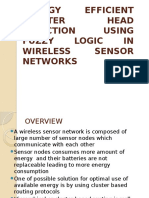 Energy Efficient Cluster Head Selection Using Fuzzy Logic IN Wireless Sensor Networks