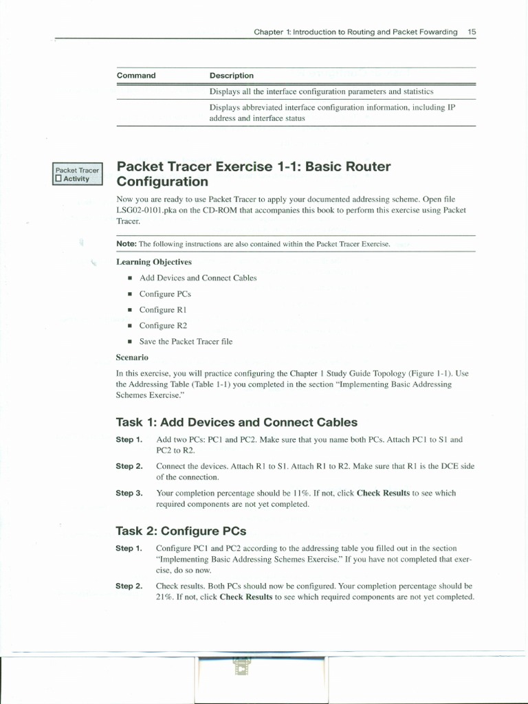 Intro To Routing & Packet Forwarding Packet 2 | PDF | Computers