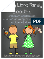 Weekly Word Family Booklets
