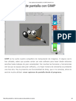 Crea Capturas de Pantalla Con GIMP - Desde Linux