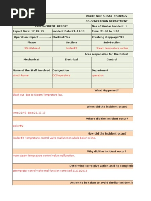 Incident Report