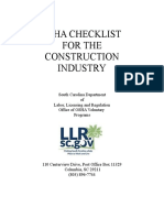 Construction safety Check List