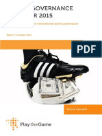 Sports Governance Observer 2015 Report