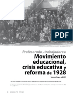 Reyes, L.- Movimiento Educacional, Crisis Educativa y Reforma de 1928
