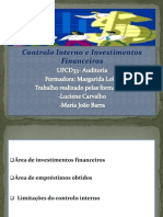 Controlo Interno Investimentos Financeiros