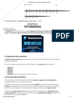 Concepto de Vitaminas