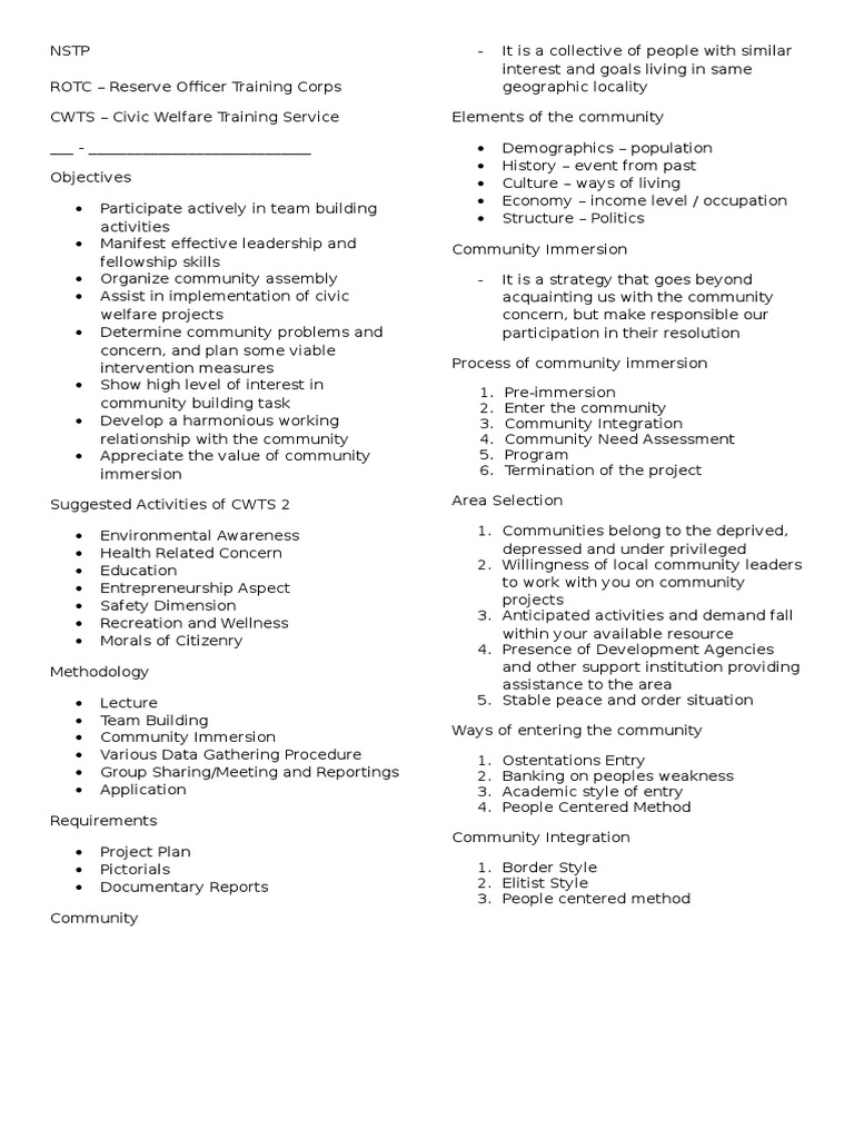 NSTP | PDF | Career & Growth | Business
